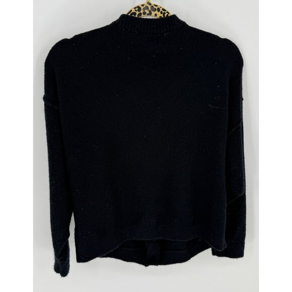 Mustard Seed Vintage Black Button-Up Soft Cardigan Sweater - Picture 3 of 8